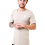 Mens Essential Sand V-Neck T-Shirt